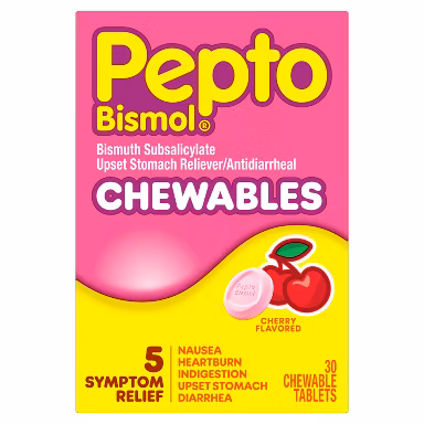Bismuth Chewable Tablets Cherry