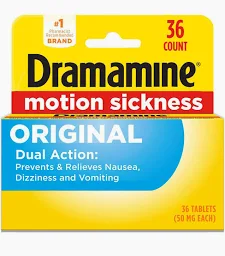 Motion Sickness Relief Tablets